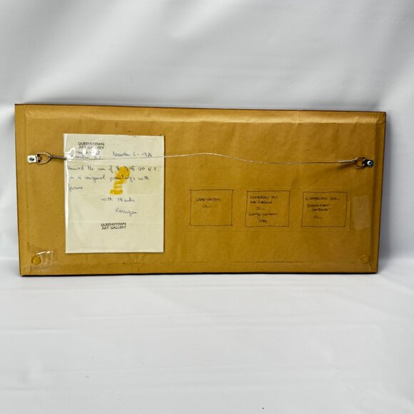 3 Mini Oil Paintings 1984 New Zealand Vintage Landscape Views in a Single Frame - Picture 13 of 16